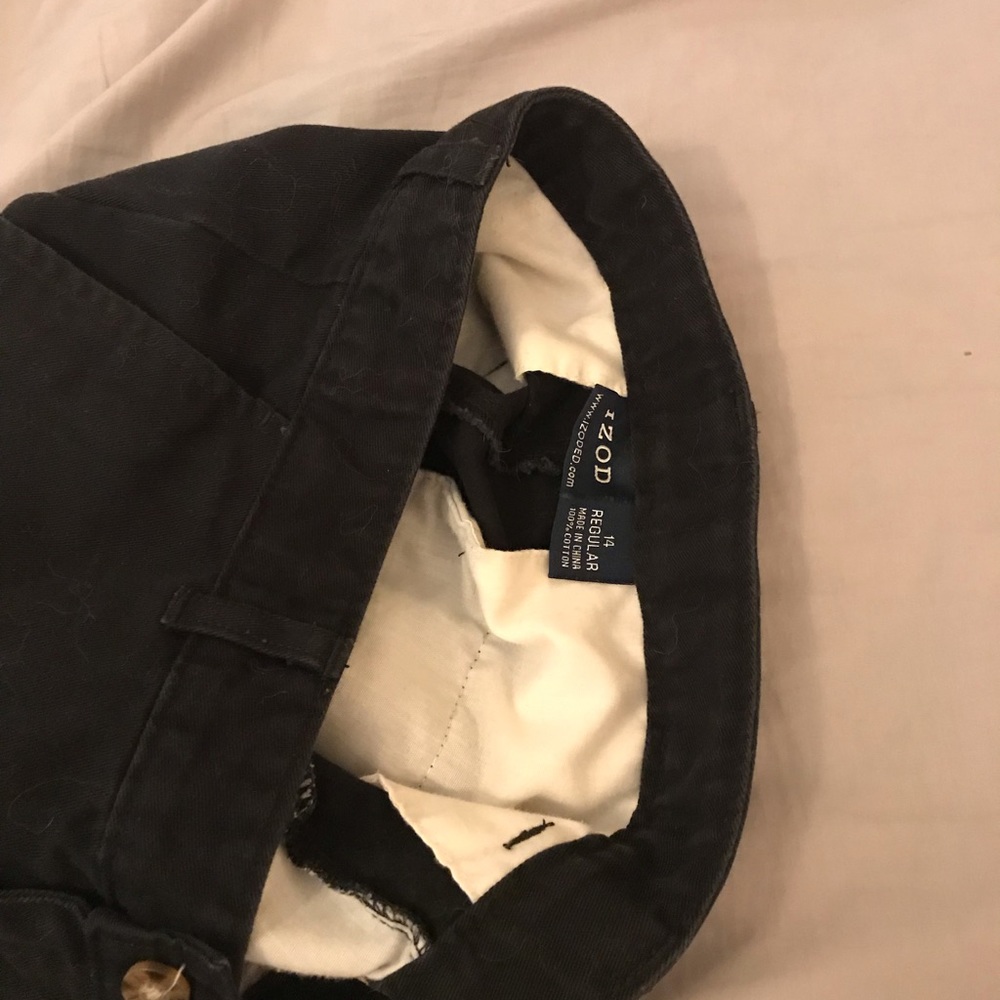Boys Izod black dress pants